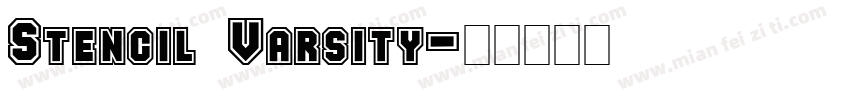 Stencil Varsity字体转换